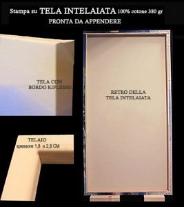 Stampa su tela Canvas con telaio - produzione Feeling at home Alghero Stampa su tela Canvas con telaio - Arredo parete Feeling at home