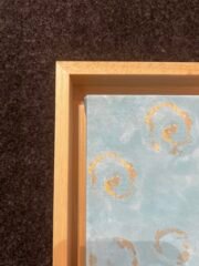 natural float frame - detail subject on canvas