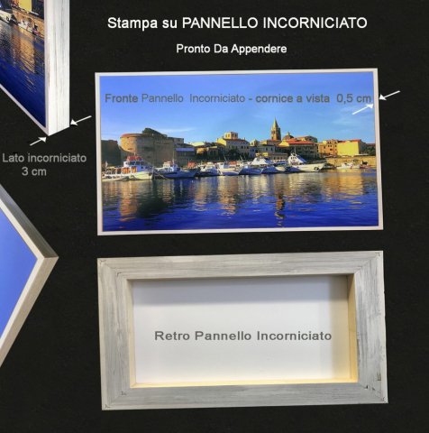 stampe su pannello con cornice sassari alghero